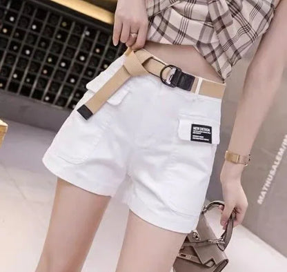 High Waist Shorts for Women Korean Style Cotton Short Pants Woman Design Trend 2025 Fashion Clothing XL Outfits Youthful Jorts