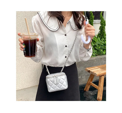 Mini Lingge Shoulder Bag Luxury Designer Bags for Women 2023 Fashion Chains Crossbody Bag Box Handbags Lipstick Coins Purses New