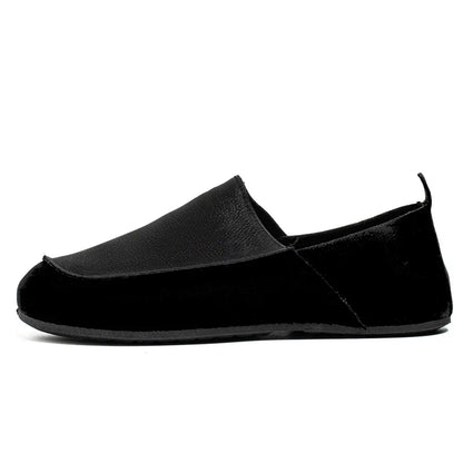 Man Loafers Outdoor Walking Fashion Mens Casual Shoes Soft Leather Comfort Half Slippers Breathable Lazy Driving Shoes