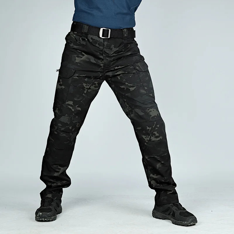Men's Cargo Pants Multi Pocket Tactical Men Pants Casual Military Army Combat Trousers Waterproof Hiking Pants Plus Size 6Xl