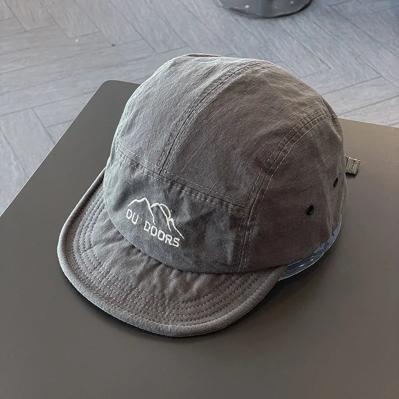 Baseball Caps for Women Short Brim Baseball Hat Men Sunshade Peaked Cap Cotton Outdoor Mountaineering Duckbill Hat Visors 모자