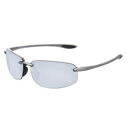 Rimless Polarized Sports Sunglasses Men&Women Tr90 Frame for Running Fishing Baseball Driving （8001）