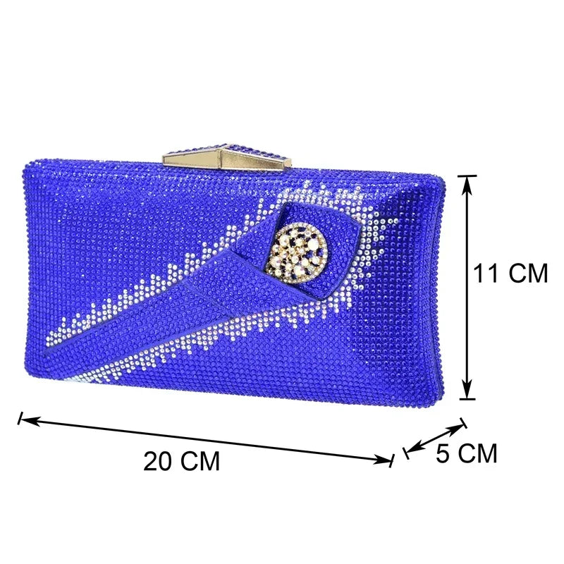 Italian Matching Shoes and Bag Set Decorated with Rhinestone African Shoes and Bag Set for Wedding High Quality Shoes Bag