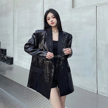 Fashion High-Quality Blazer Jacket Women 2026 New Autumn Long SleeveTemperament Casual  All-Match Ladies Suit Outerwear Tops