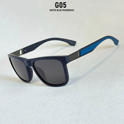 Vintage Retro Polarized Sunglasses For Men Vacation Square Sunglass Women UV400 Protection Fashion Glasses Gafas De Sol Hombre