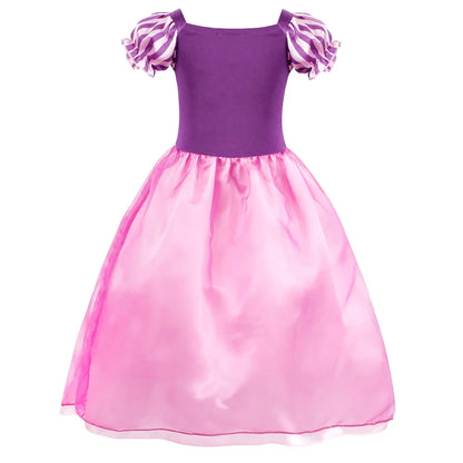 Disney Cinderella Cosplay Costume Kids Clothes for Girls Sequins Princess Dress with Floral Bow Birthday Party Ball Gown