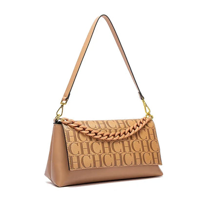 Classic New Solid Color Rectangular Women's Shoulder Bag Fashion Retro Party Multi Functional Occasion Chain Bag