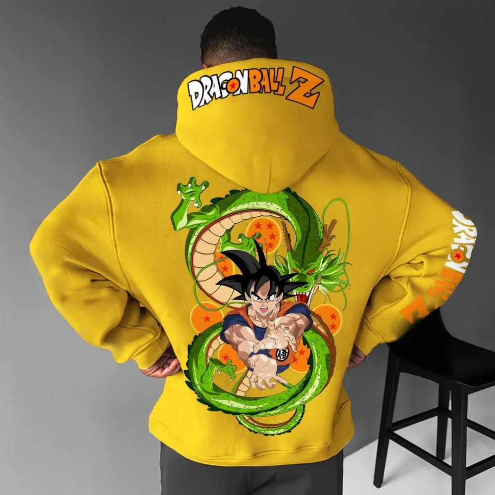 Dragon Ball Men's Hoodie Sweater Goku Shenron Japan Anime Summer Autumn Boy Children's Long Sleeve Niche Parent-Child Wear