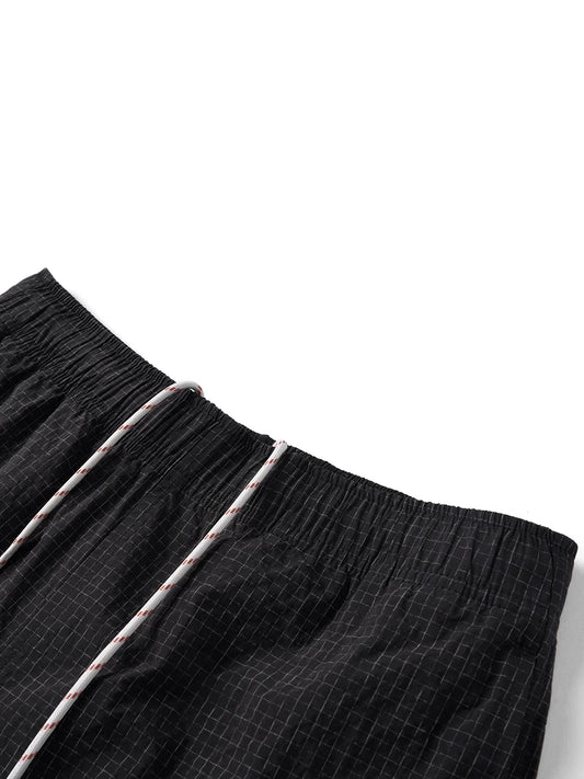 2026 Summer New Lightweight 100gsm Fabric Shorts Men Drawstring Elastic Waist Oversize Casual Outdoor Beach Shorts