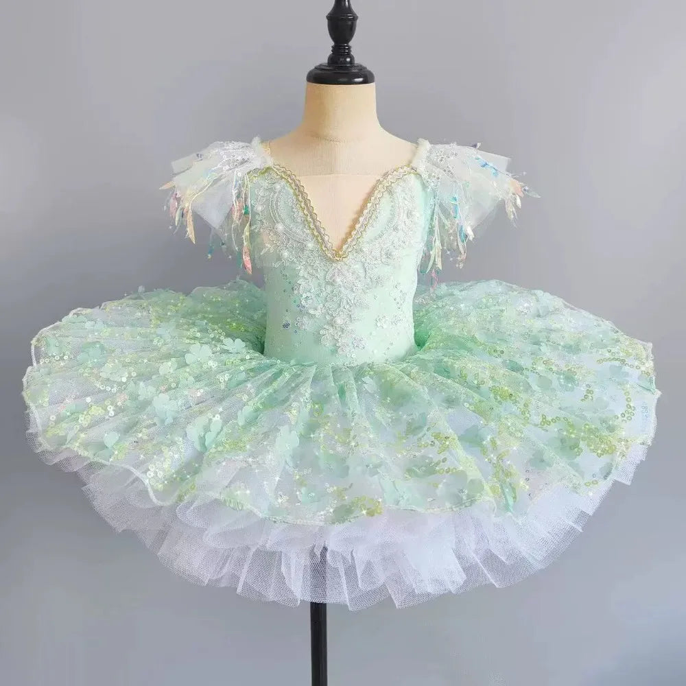 Summer Girl Dress Tutu Stage Ballet Leotards Party Girls Dresses Ballerine Dance Costumes Kids Clothes Princess Outfit Vestidos