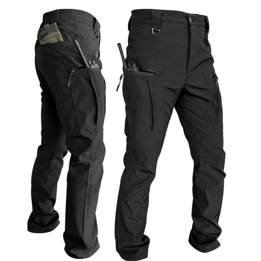 Men's Spring Autumn Tactical Pants Multi Pocket Outdoor Combat Trousers EU Size Waterproof Cargo Travel Sports Military Pants