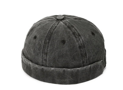 Hatsmen's Four Seasons Denim Cloth Gua Skin Hat, Street Bare Panel, Landlord Hat, Personality Fashion, Retro Outdoor Trend
