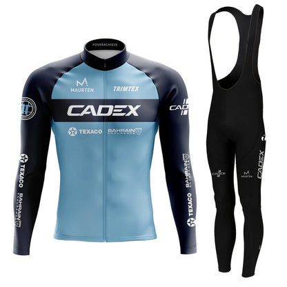Pro Team CADEX Cycling Jerseys Men's Winter Thermal Fleece TRIMTEX Sports Cycl Clothing Outdoor Road Bike Apparel