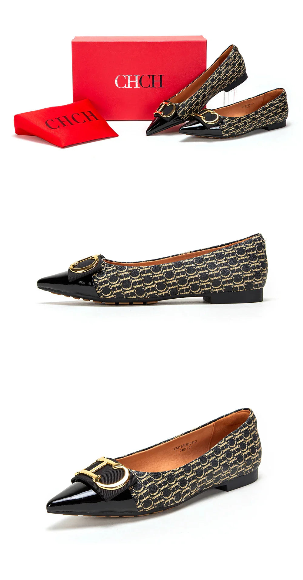 Women's  Shoes New Spliced Pointed Anti slip Flat Casual Shoes Business Shoes For girls