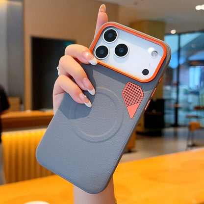 Iphone 17 Pro Máx Case ELVEV Magnetic Luxury PU Leather Heat Dissipation Protection Cover for iPhone 17, Air