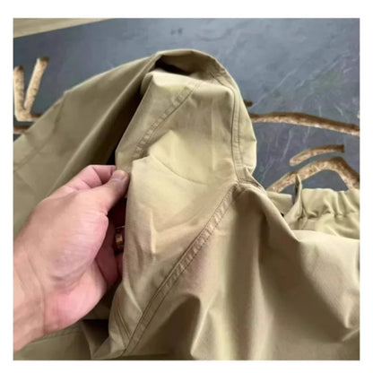 Men's Hiking Pants Waterproof Windproof American Workwear Light Weight Cargo Pants Men Loose Outdoor Trekking Trousers Male