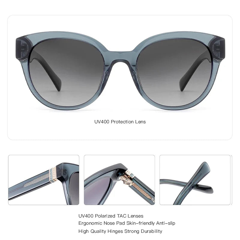 Fashion Butterfly Uv400 Prescription Sunglasses Women Acetate Polarized Corrective Sun Glasses