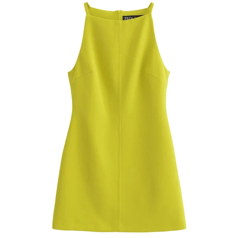 Fashion Summer Dresses 2024 Womens Dresses Bodycon Sleeveless Mini Dress White Red Blue Black Yellow Dress Vacation Dresses