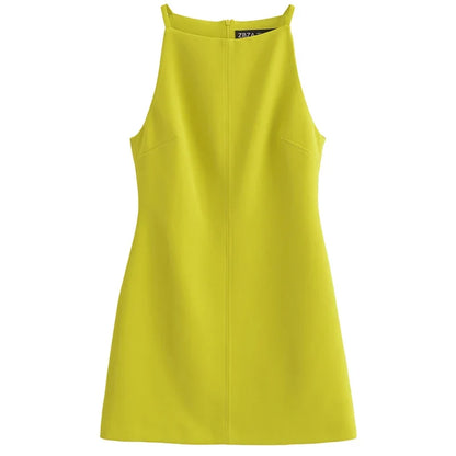 Fashion Summer Dresses 2024 Womens Dresses Bodycon Sleeveless Mini Dress White Red Blue Black Yellow Dress Vacation Dresses