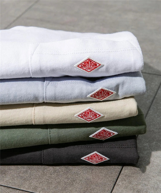 2025 Summer Men Women's Pure Cotton Embroidery T-Shirt Short Sleeve Tees Simple Solid Pocket Fashion Brand Casual Tops