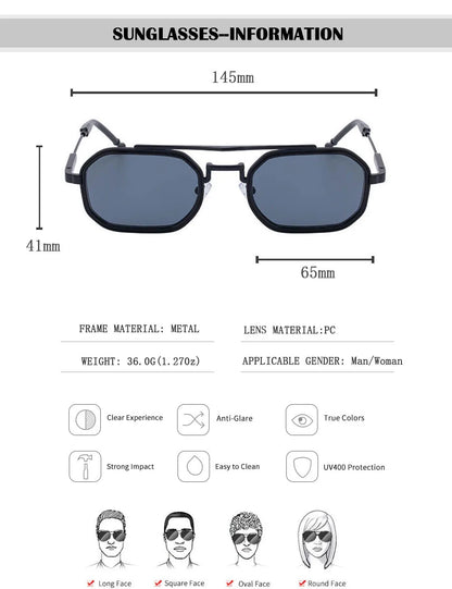 2026 Square Sunglass Men Vintage Fashion Glasses Steampunk Sunglasses Women Trendy Gafas De Sol Hombre Luxe Lunette Soleil Femme