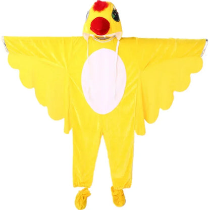 Kids Adults  Animal Bird Oriole Parrot Swallow Eagle Woodpecker Cosplay  Fancy Dress Jumpsuit Costume Gifts Set Halloween