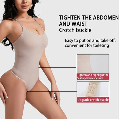 Seamless Shapewear Bodysuit Women Fajas Colombianas Full Body Shaper Thong Soft Tummy Control Butt Lifter Slimming Underwear