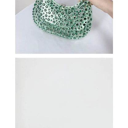 Fashion Women Diamond Handbags and Purses Transparent Acrylic Luxury Party Prom Evening Bag Casual Bling Bling Clear Clutch