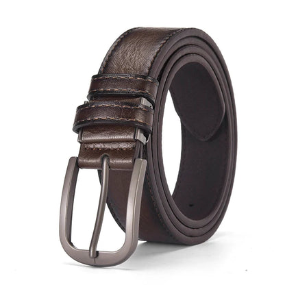 High Quality Men's Alloy Pin Buckle Belt Simple And Versatile Men's Business Belt Unisex Gift Suitable For Formal Occasions