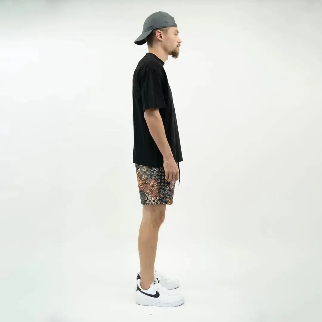 Summer Trend Motorcycle Shorts Mens Quick Dry Clothing Casual Short Pants Gym Fitness Sports Mesh Basketball Sweatpants