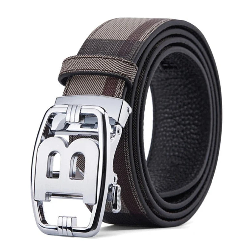2026 New business Men Belt Genuine Leather Belt Strap Famous Brand Luxury Automatic B Male Belts for men Canvas belt jeans