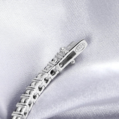 GRA Certified 3mm 0.1CT Gradient Color Black Grey White Moissanite Tennis Bracelet for Men Woman 925 Silver Link Bracelets