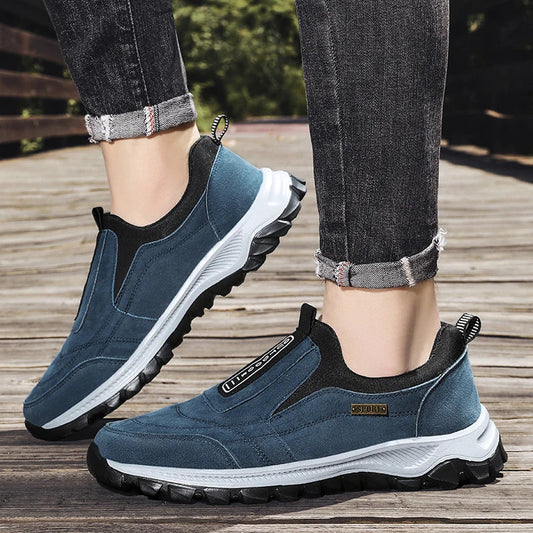 Outdoor Comprehensive Training Shoes Casual Men's Shoes Breathable Suede Leather Shoes Non-slip Walking Shoes Sports Shoes