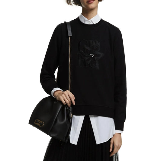 Spring Autumn New Women's Sweatshirts Coats Clothes Tops Clothing Hooded Long Sleeved Round Neck Pullover Top