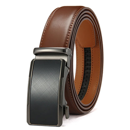 Mens Leather Belt Multiple Colors Automatic Available Belts Leisure Fashion Ratchet Belts for Men Pants Waistband