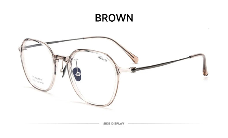 Geometric Personalized Polygonal Men's and Women's Simple Frames Blue Light Reading Glasses Customizable Prescription