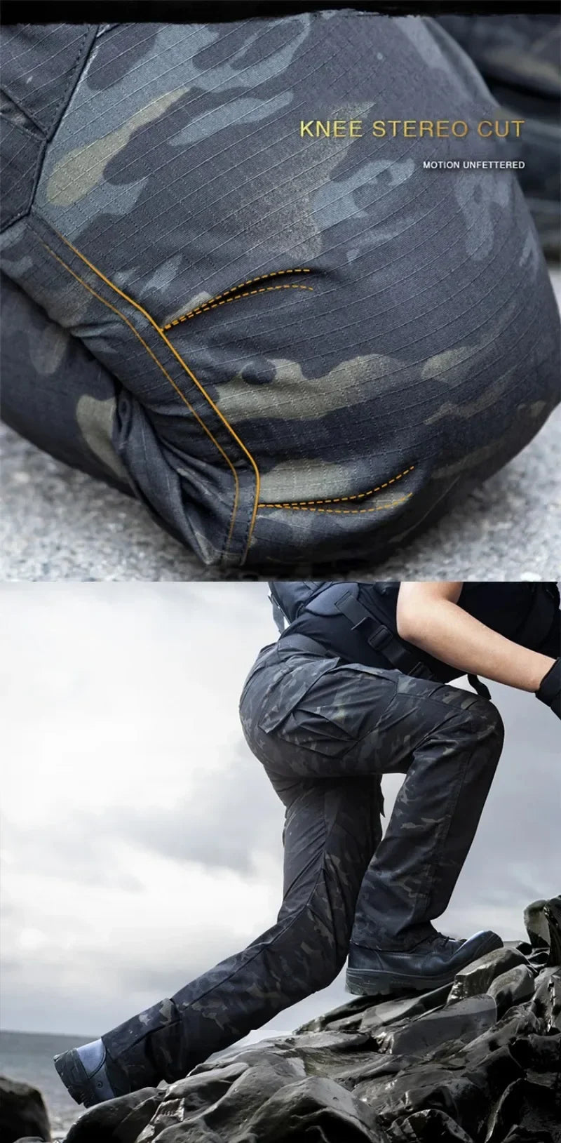Tactical Pants Camouflage Men Waterproof Combat Joggers Male Multi-pocket SWAT Cargo Stretch Work Trousers Hombre Size S-2XL