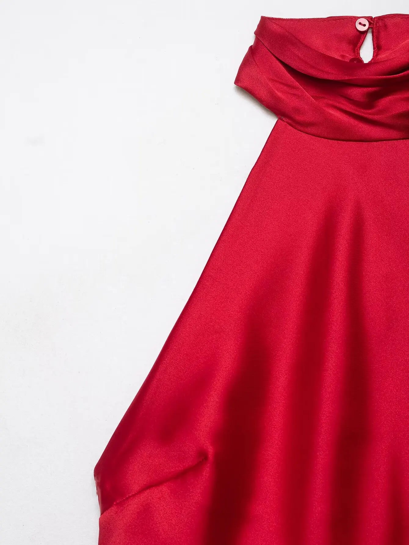 Women Halter Neck Sleeveless Backless Sexy Long Dress Summer Fashion Lace Splicing Decorative Hem Slit Solid Evening Dress