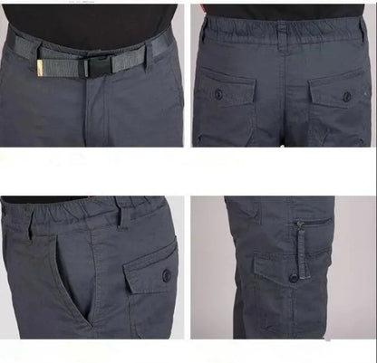 Men's Winter Thicken Fleece Cargo Pants Double Layer Straight Pants Men Casual Cotton Tactical Baggy Pant Warm Trousers S-5XL