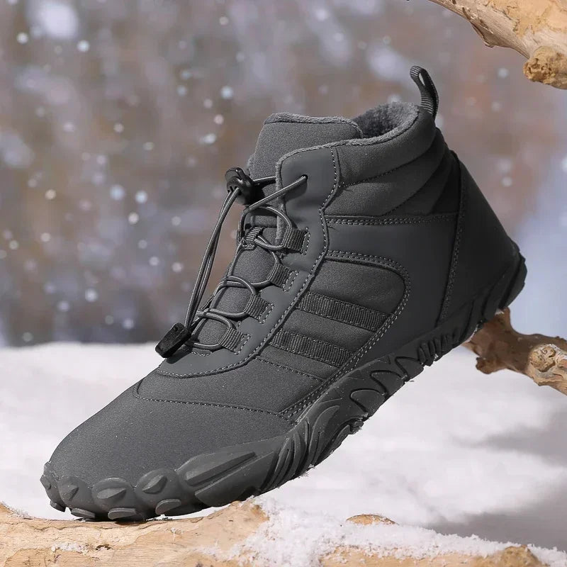New Winter Booties Men Snow BareFoot Casual Shoes Outdoor Waterproof Work Shoes Warm Fur Men Ankle Shoes Snow Boots Plus Size 50