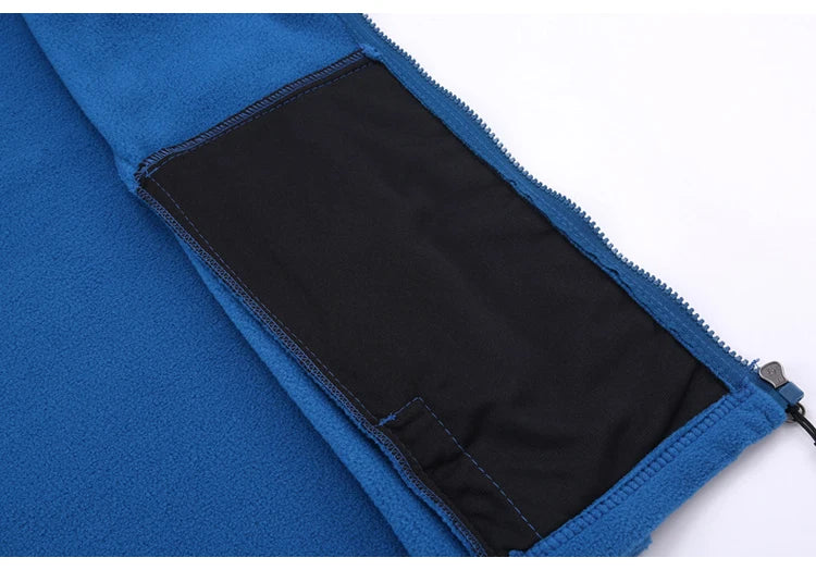 Soft Polar Fleece Jacket with Pockets Lightweight Outdoor Recreation Full Zip Coat