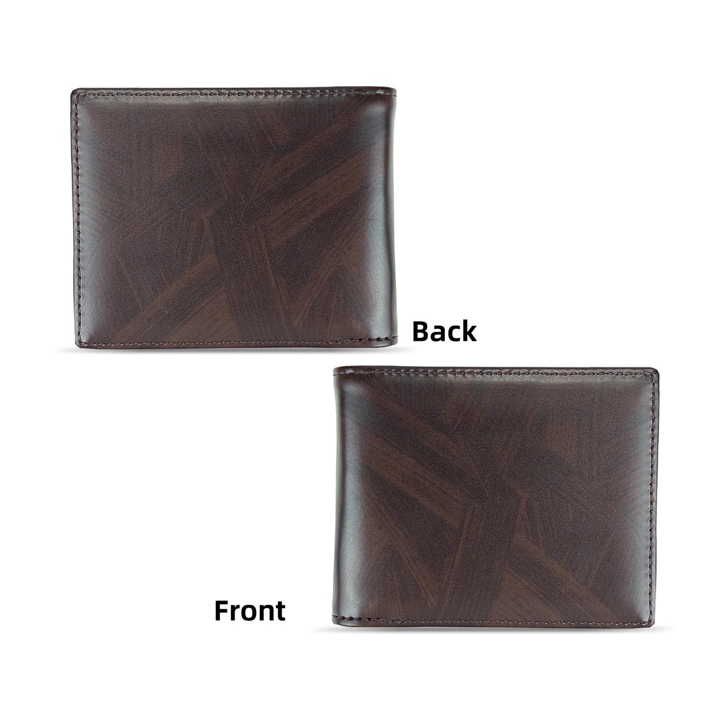Men's slim wallet credit card ID holder casual men's leather short multi-card wallet business men's wallet