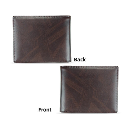 Men's slim wallet credit card ID holder casual men's leather short multi-card wallet business men's wallet