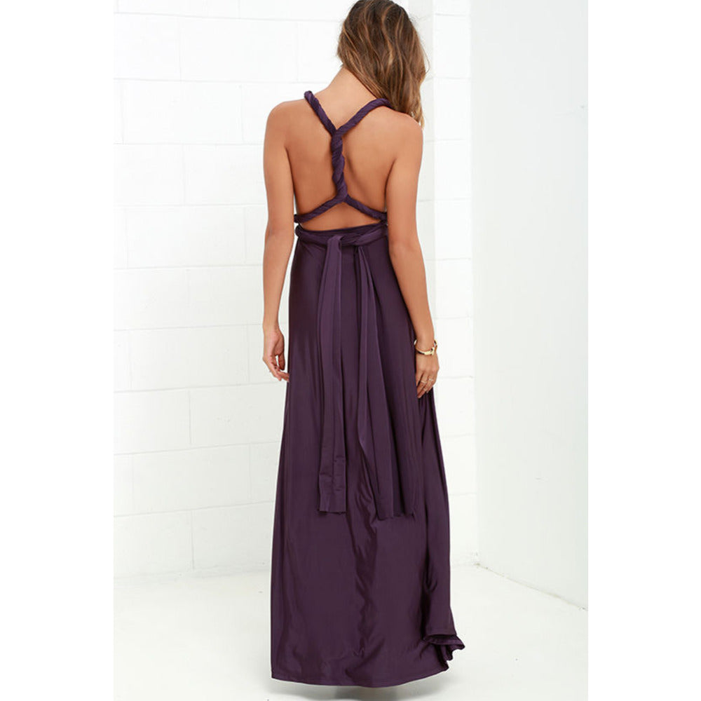 Sexy Women Multiway Wrap Convertible Boho Maxi Club Red Bandage Long Dress Party Bridesmaid Infinity Robe Longue Femme