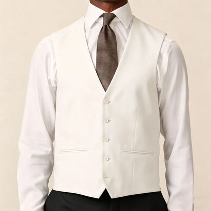 Men Vest Black Solid Single Button V Neck Waistcoat For Wedding Banquet Business Party Casual Work Casual Daily Men Suit Vest