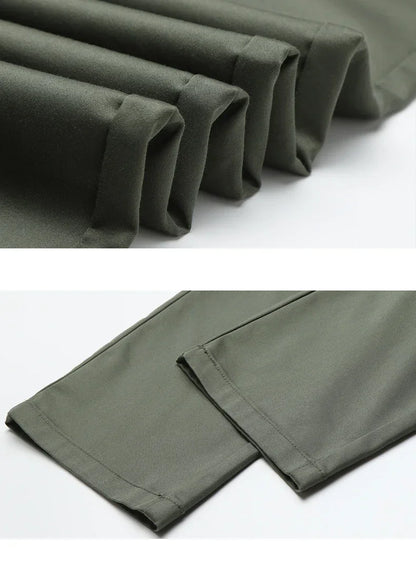 2026 Summer Thin Korean Style Business Casual Trousers for Men Stretch Soft Straight Leg Loose Fashionable Casual Pants Male