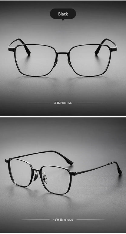 Aluminum Titanium Legs Men's Business Classic Anti-Blue Light Computer Glasses Reading Glasses Customizable Lenses 20229