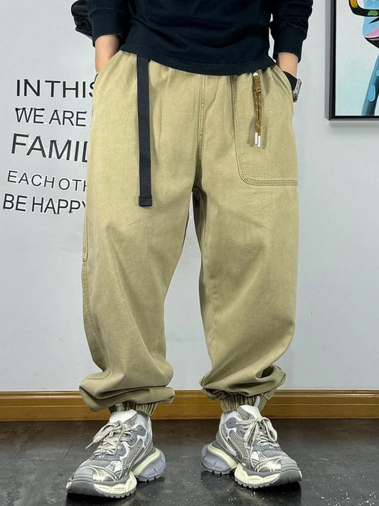 Japanese Streetwear High Quality Baggy Cargo Pants Harajuku Casual Men Clothing Plus Size Joggers Fashion Loose Work Trousers