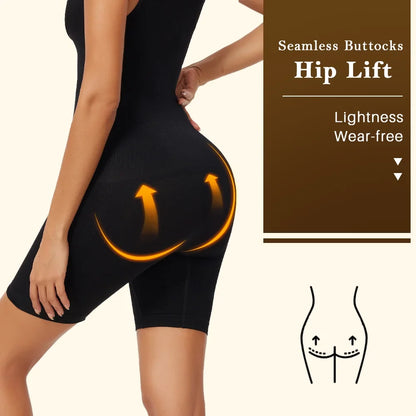 Women's One-Piece Tight Buttocks Control Lifting Shaping Shapewear Bodysuit Device High Waist Training Tight Fitting Clothing