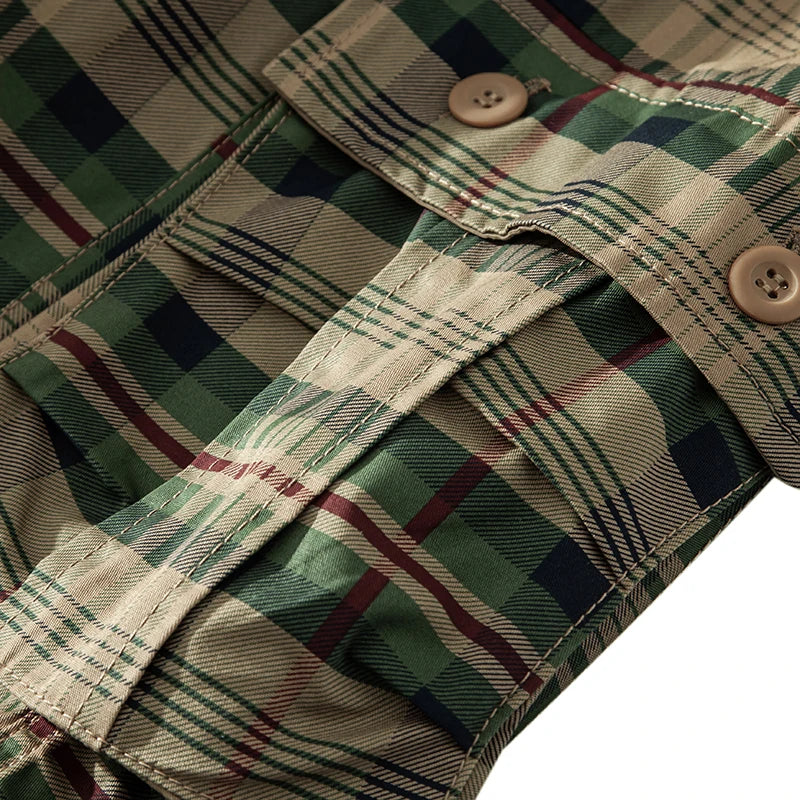Men Camo Shorts for Men Classic Relaxed Fit Cargo Shorts Multi Pocket Outdoor Hiking Shorts